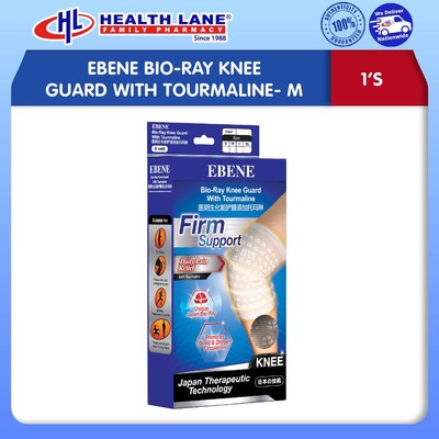 EBENE BIO-RAY KNEE GUARD DENGAN TOURMALINE- M